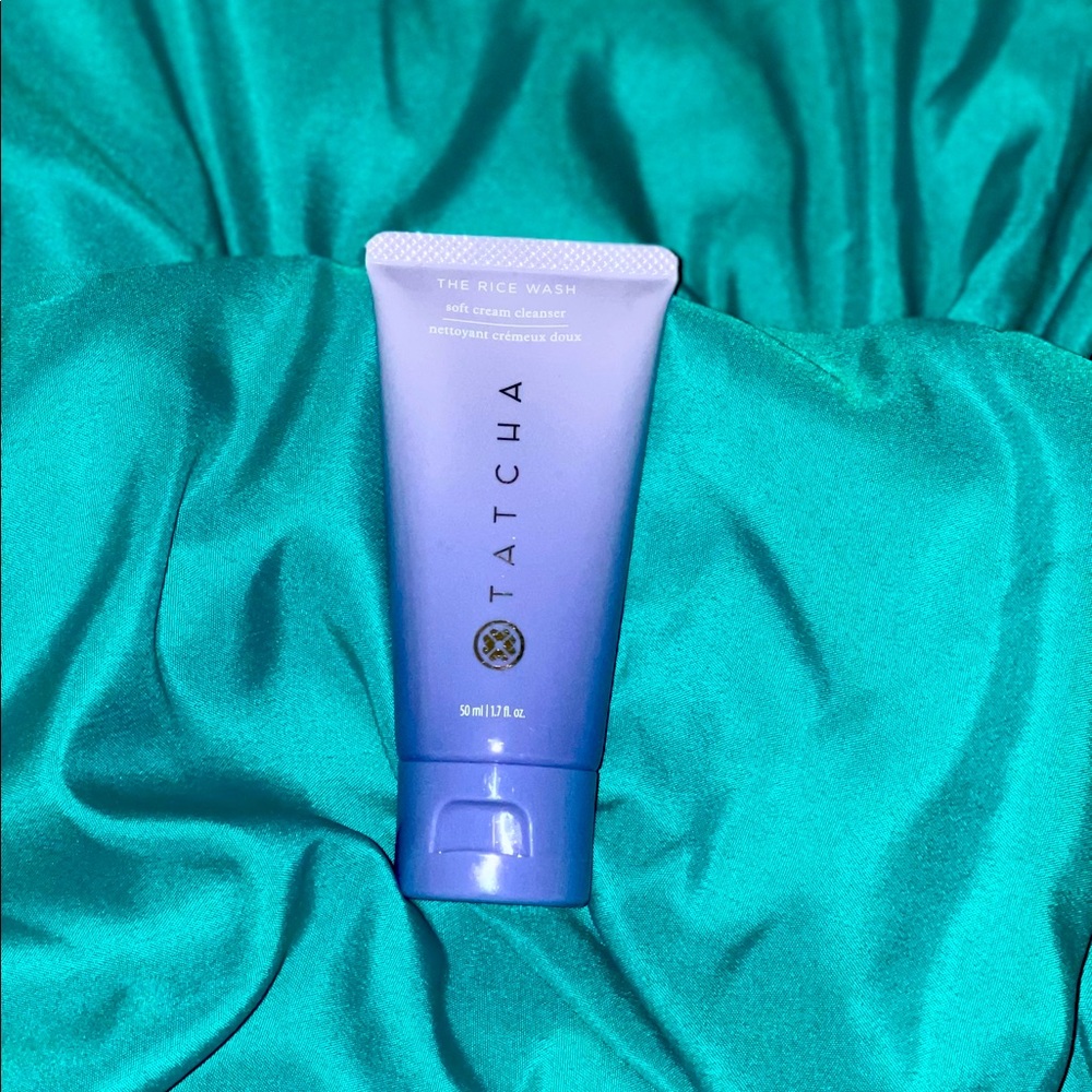 Tatcha rice wash ; soft cream cleanser!